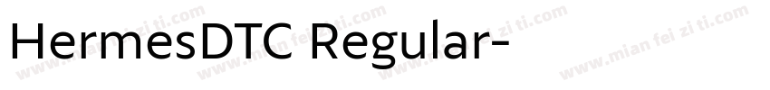 HermesDTC Regular字体转换
